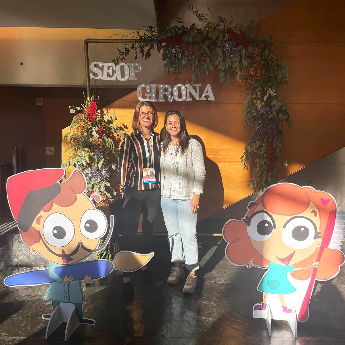 Les doctores ana moreno i paula blanch assisteixen al congres seop Girona