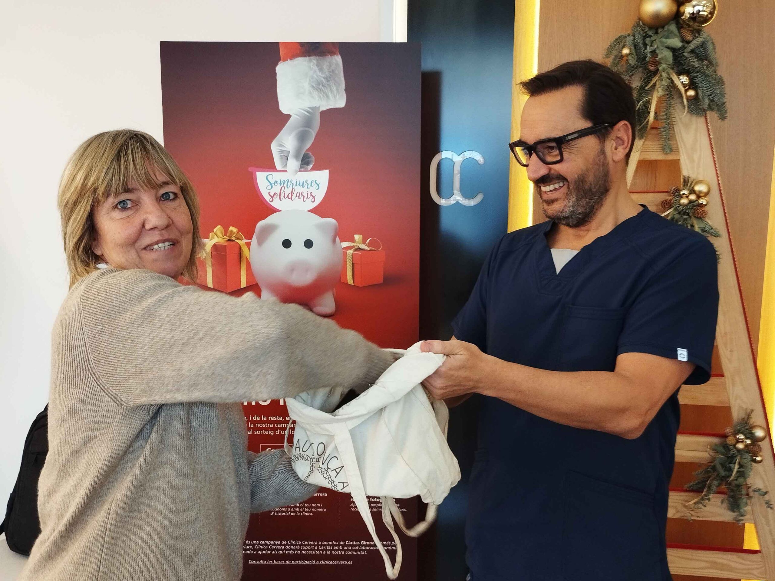 Clínica Cervera col labora per vuite any consecutiu amb caritas Girona